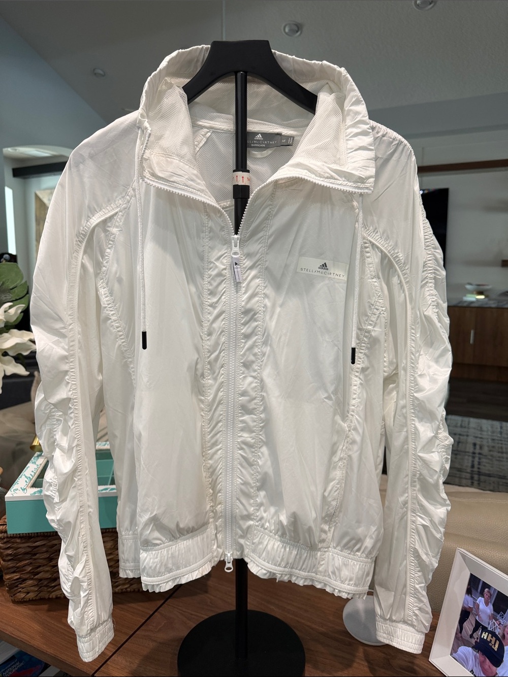 Stella McCartney barricadeWhite  size large Women's Windbreaker Jacket